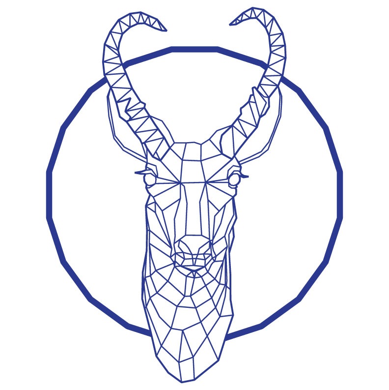 Pronghorn antelope design by Emily Longbrake
