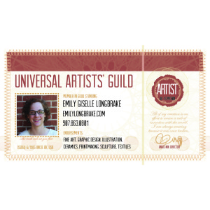 day 189: artist ID card
