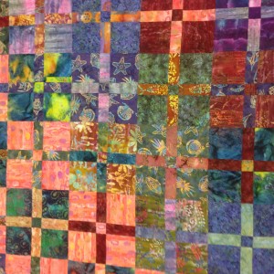 day 185: batik quilt