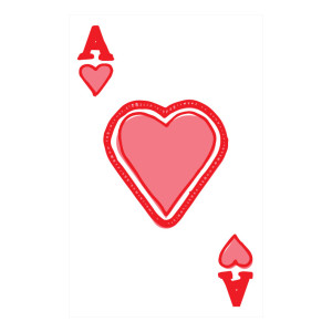 day 313: custom playing cards, hearts