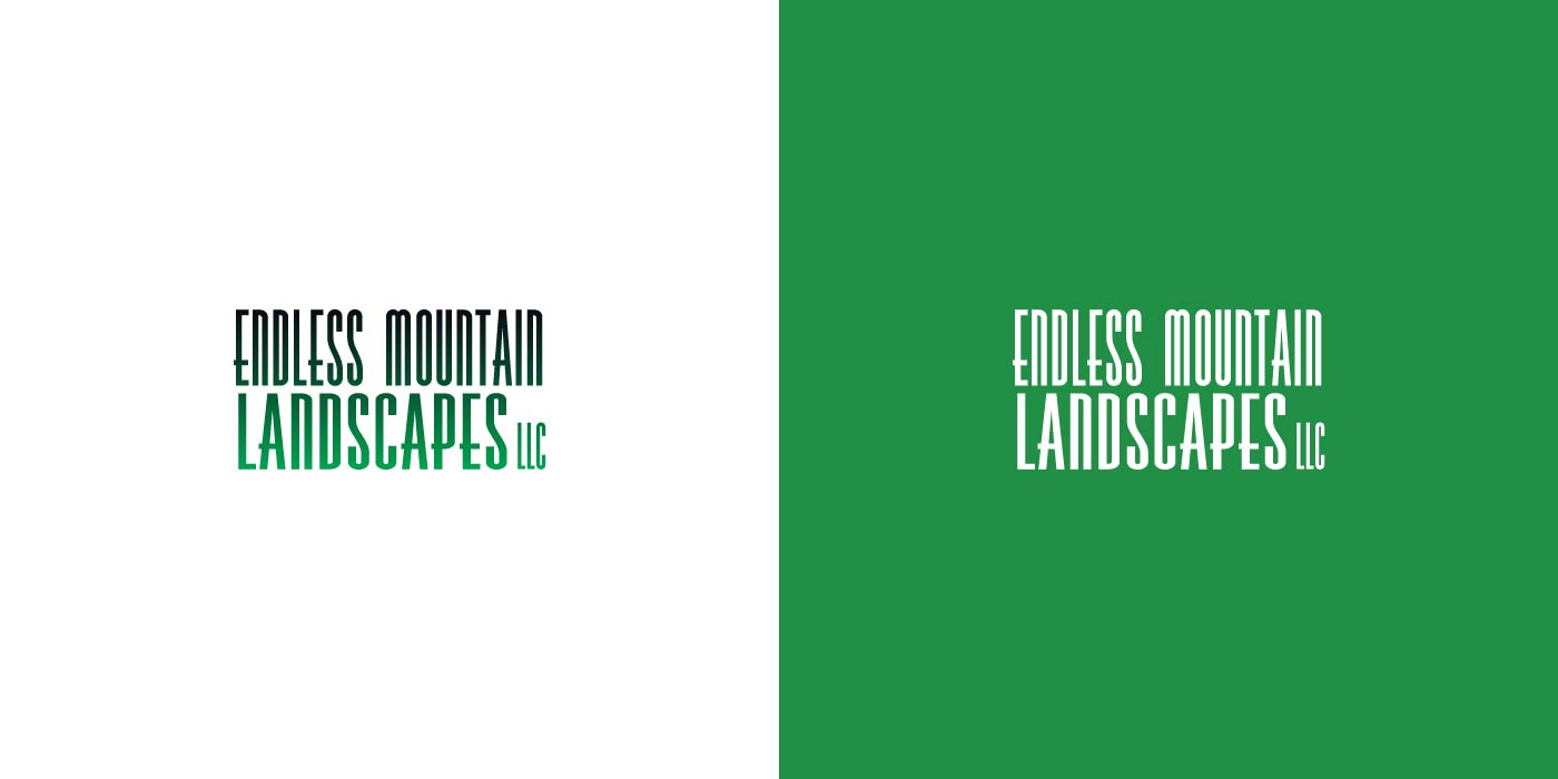 Endless Mountain Landscapes logo design