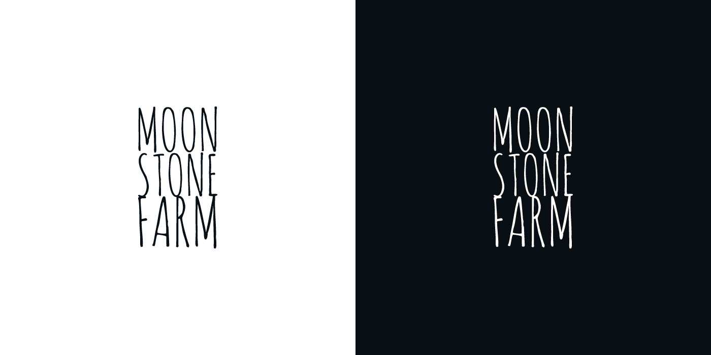 Moonstone Farm logo design