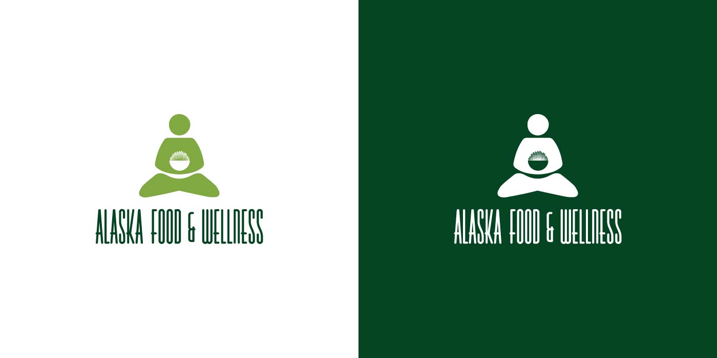 Alaska Food and Wellness logo design