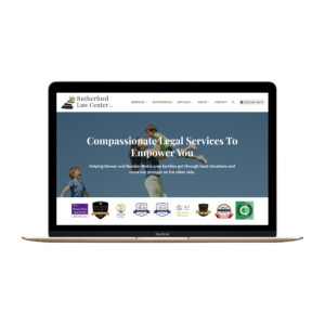 Rutherford Law Center Website Redesign